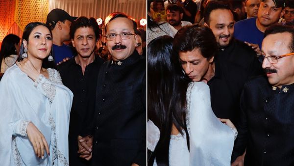 Shah Rukh Khan Gives A Warm Hug To Shehnaaz Gill At Baba Siddique