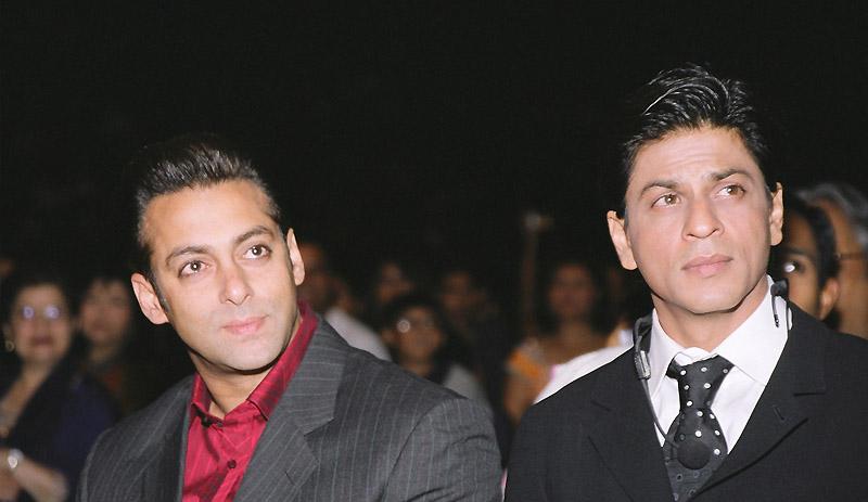 Shahrukh Khan with Salman Khan