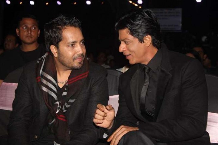 Shahrukh Khan with Mika Singh