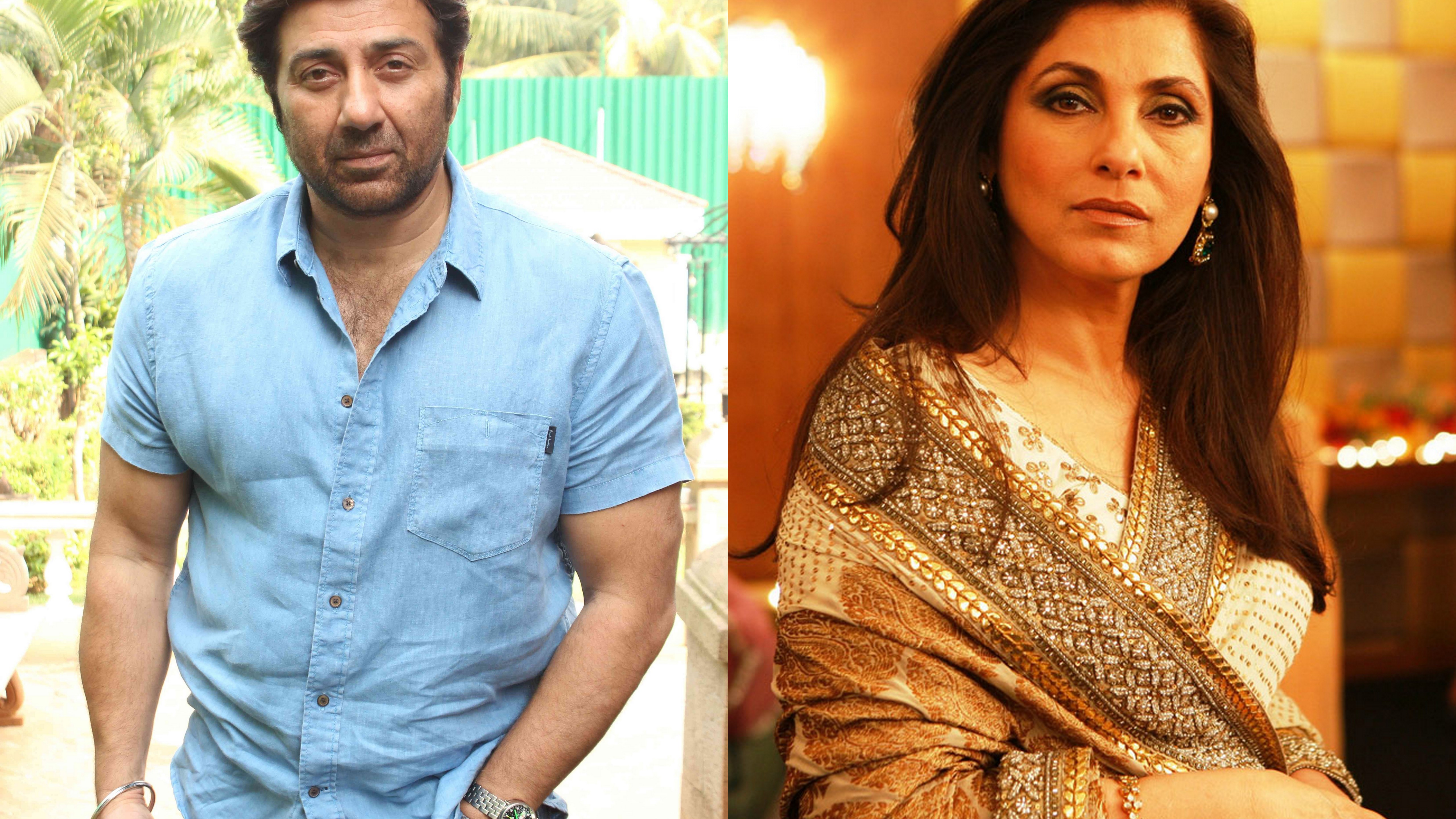Dimple Kapadia and Sunny Deol