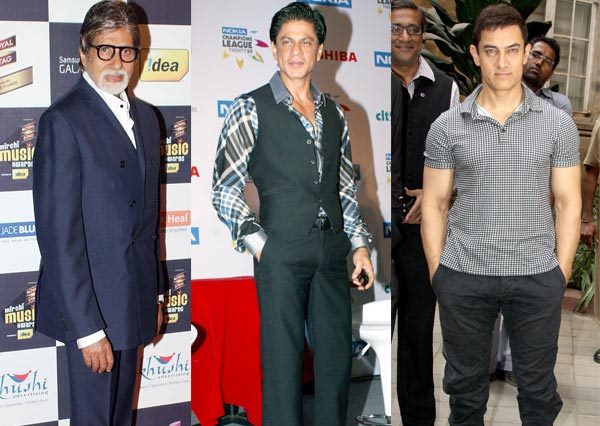 Shah Rukh Khan ,Amitabh Bachchan ,Aamir Khan