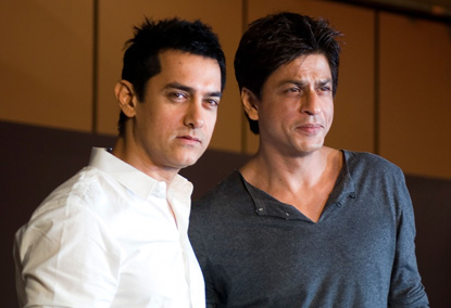 Shahrukh Khan with Aamir Khan