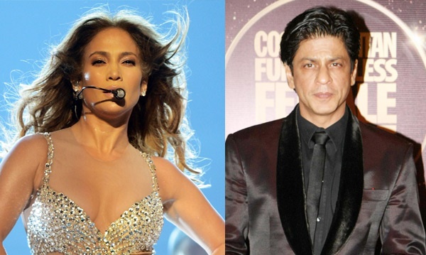Jennifer Lopez with Sharukh Khan