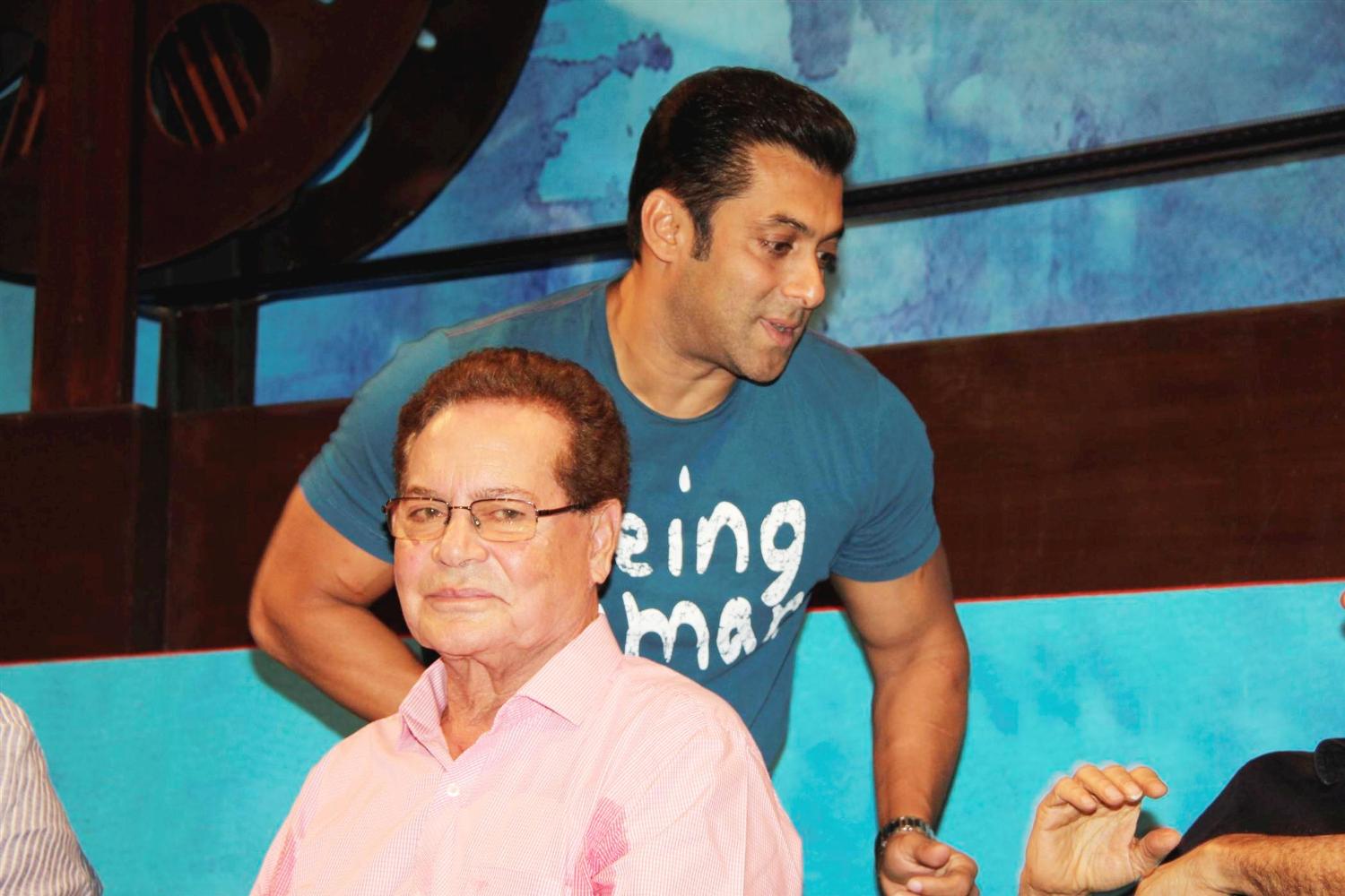 Salman Khan with his father