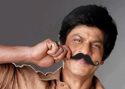 Shahrukh Khan in mustache