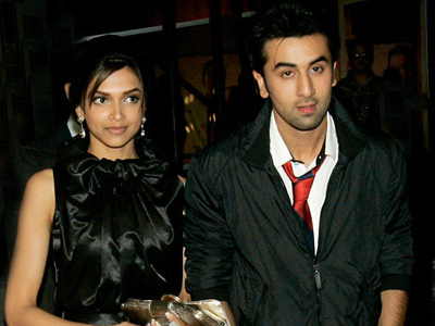 Ranbir Kapoor with Deepika Padukone in Black