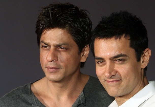 BollywoodAamir Khan with Shahrukh Khan