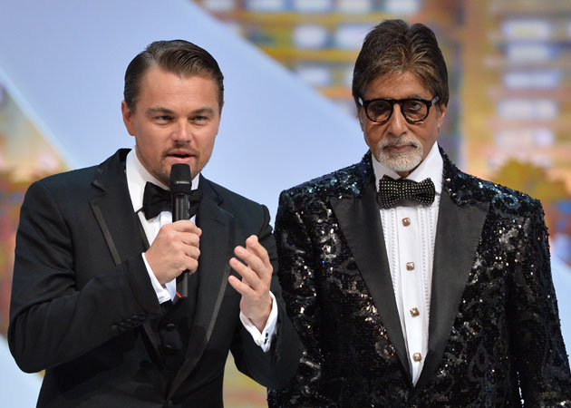 Amitabh Bachchan with Leonardo Di'Caprio