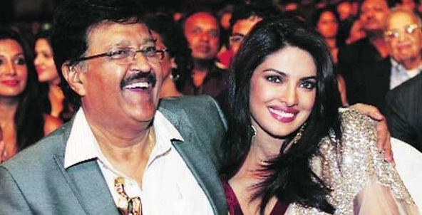 Priyanka Chopra with Father