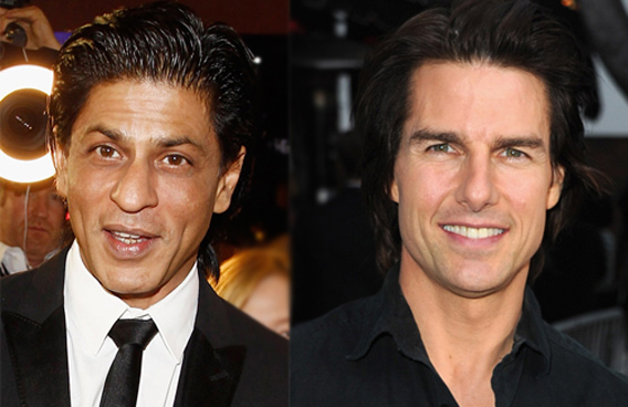 Shahrukh Khan and Tom Cruise