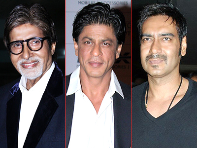 Amitabh Bachchan, Shahrukh Khan and Ajay Devgn