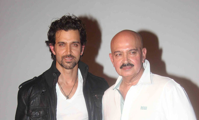 Hrithik Roshan with his father