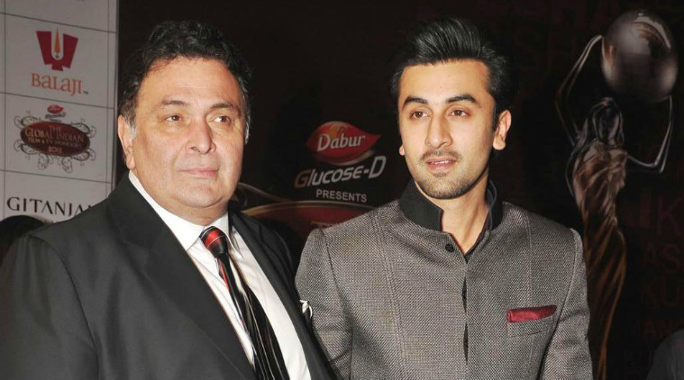 Rishi Kapoor and Ranbir Kapoor