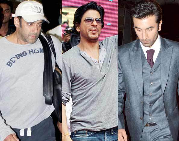 Salman Khan, Shahrukh Khan & Ranbir Kapoor