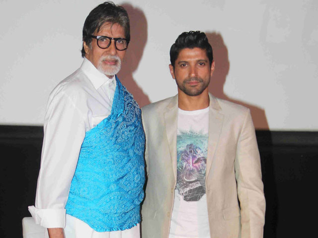 Amitabh Bachchan with Farhan Akhtar