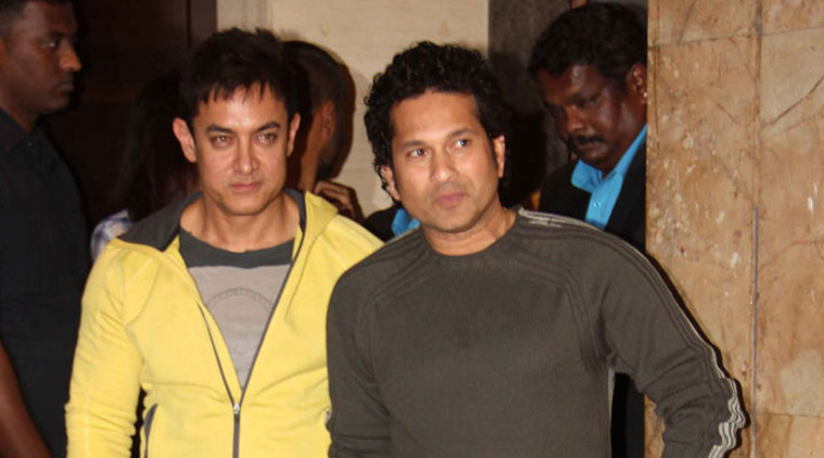 Aamir Khan with Sachin Tendulkar