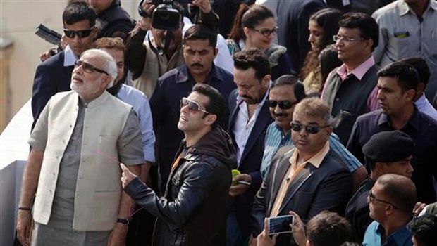 Salman Khan with Narendra Modi