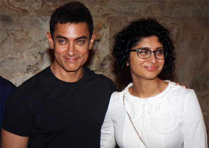 Aamir Khan with Kiran