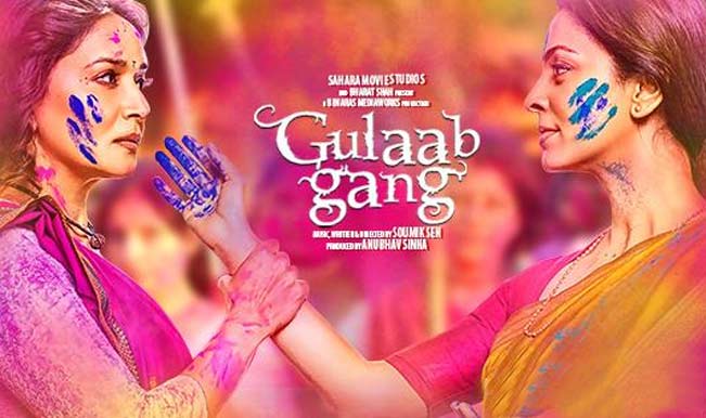 Madhuri Dixit and Juhi Chawla in Gulaab Gang