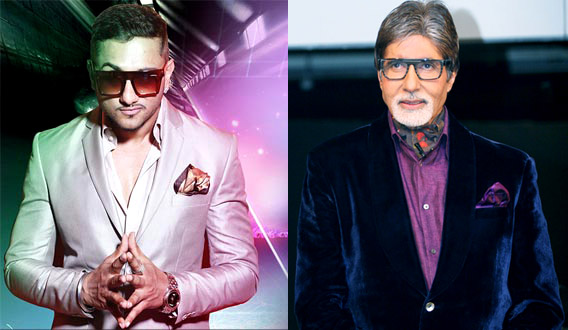 Amitabh Bachchan with Yo Yo Honey Singh