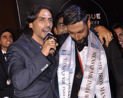 Arjun Rampal with Mr. India 2014