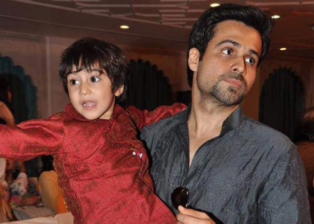 Emraan Hashmi with his son