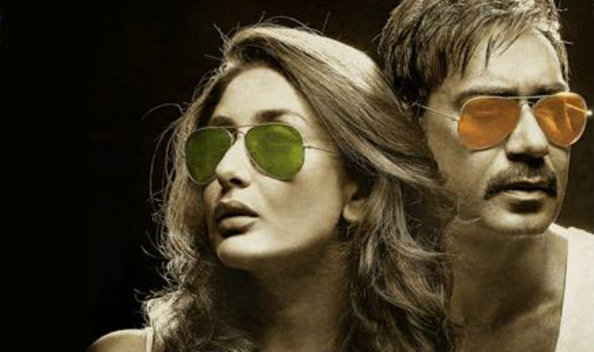 y Devgn & Kareena Kapoor in 'Singham Returns