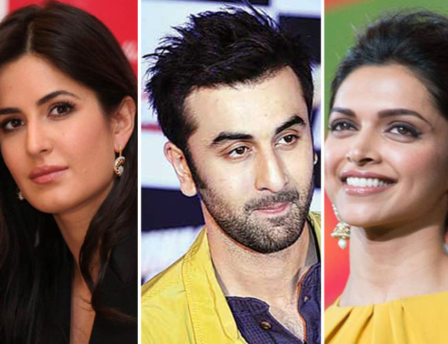 Ranbir Kapoor, Katrina Kaif and Deepika Padukone