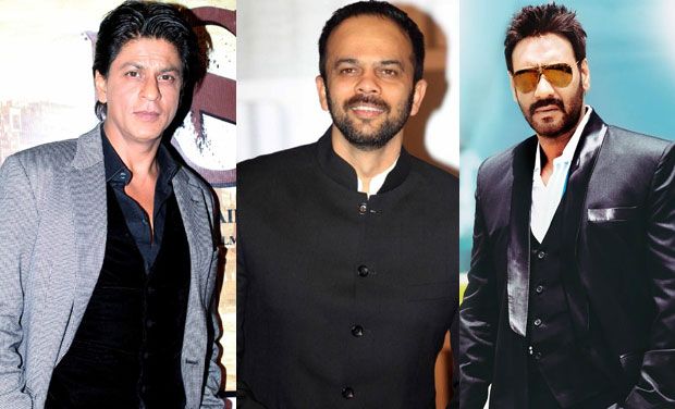 Rohit Shetty, Shah Rukh Khan and Ajay Devgn