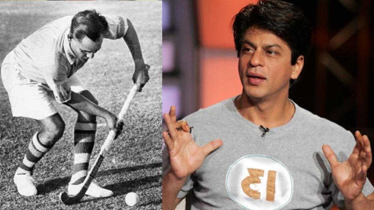 Shah Rukh Khan and Major Dhyan Chand