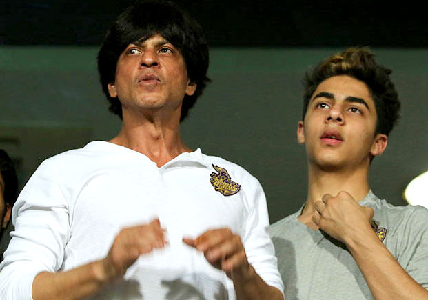 Aryan Khan with his dad Shahrukh Khan.