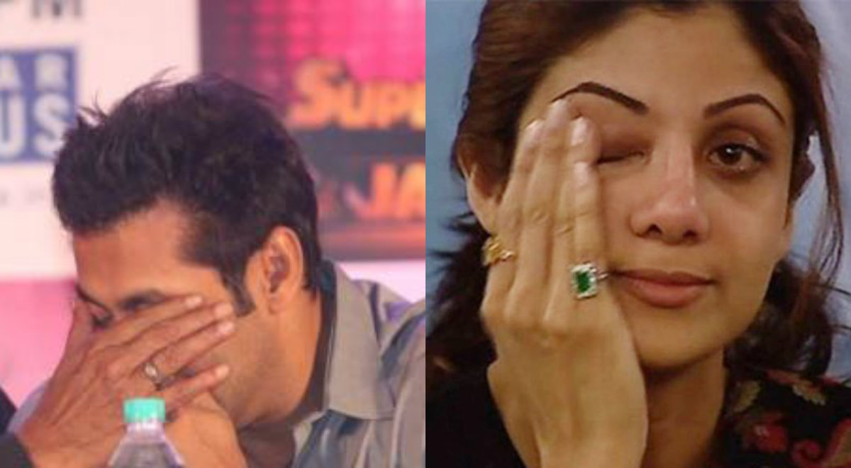 Salman Khan Shilpa Shetty crying