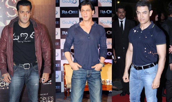 Salman Khan with aamir Khan and Shahrukh Khan