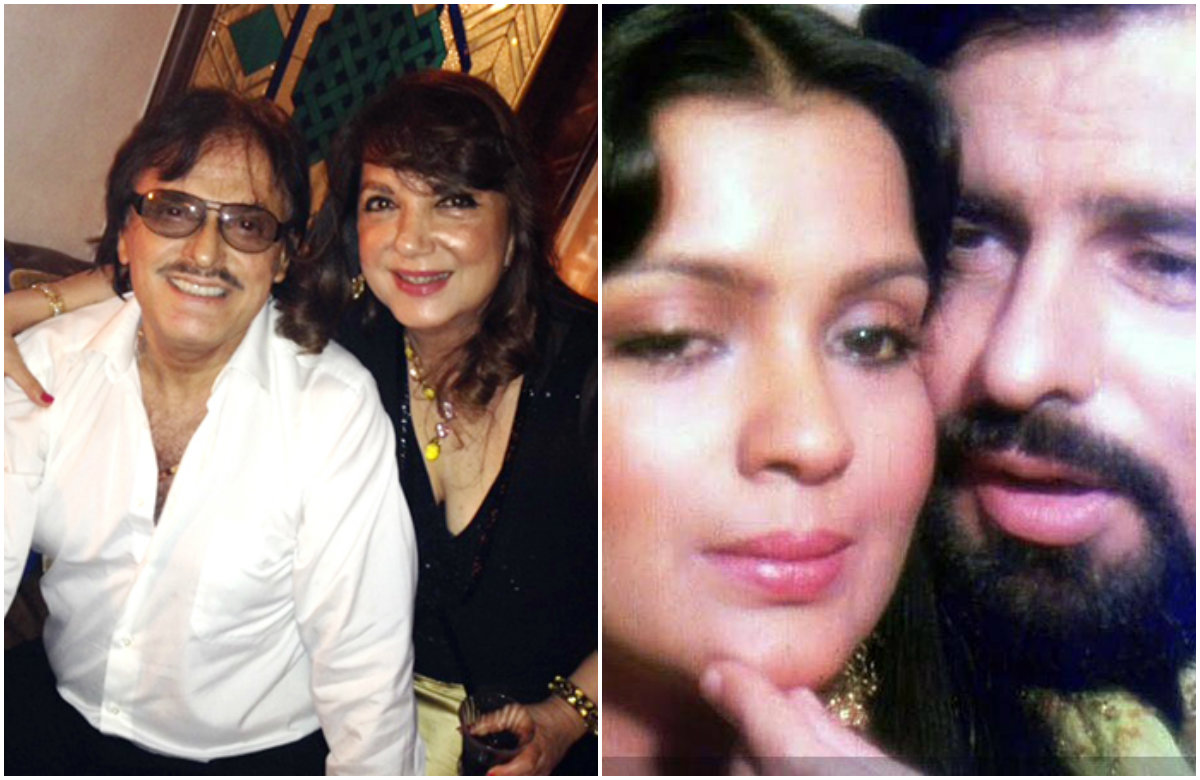 Sanjay Khan with both wives