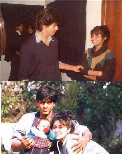 Shah Rukh Khan with Gauri Khan rare pictures