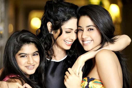Sridevi with her daughters:Happy Mother's Day
