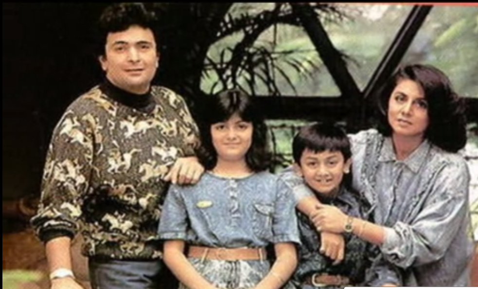 Ranbir Kapoor with his family