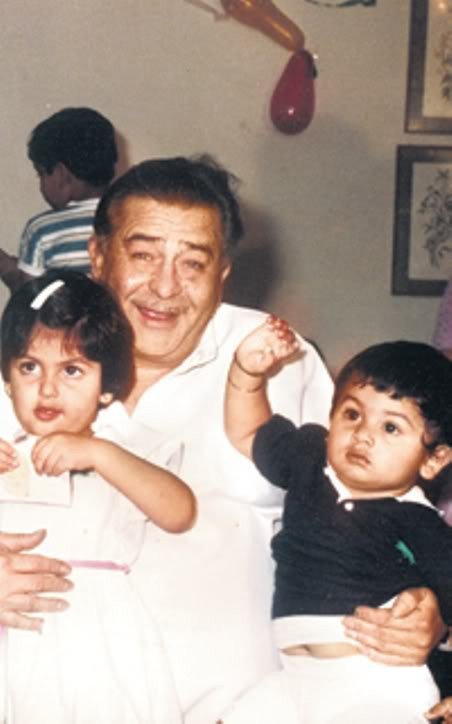 Ranbir Kapoor with his grand father
