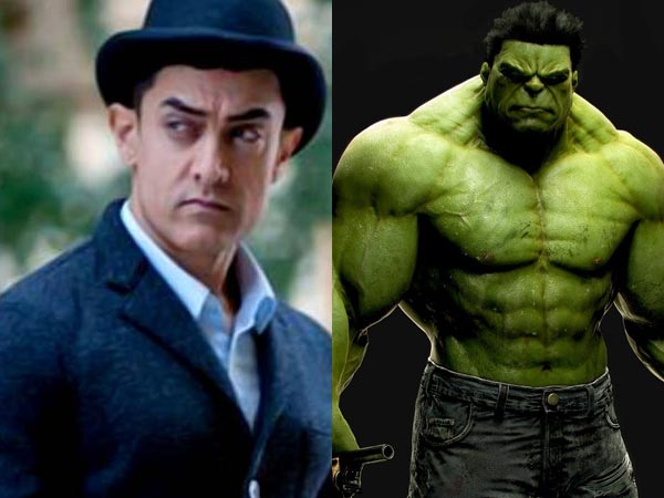 Aamir Khan with Hulk