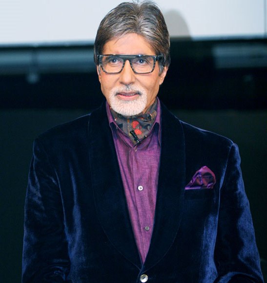 Amitabh Bachchan in blue velvet suit