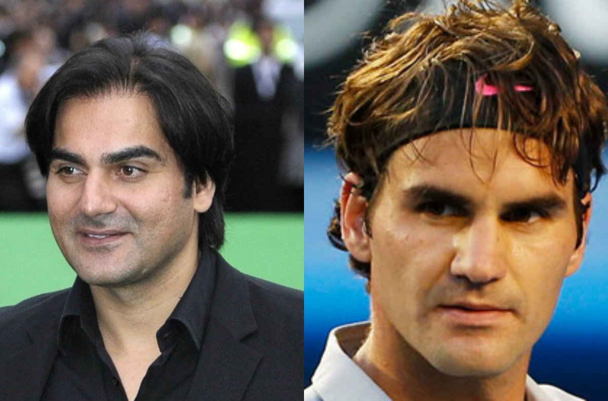 Arbaaz Khan And Roger Federer