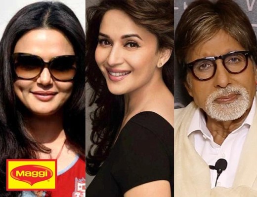 Amitabh Bachchan, Madhuri Dixit and Preity Zinta
