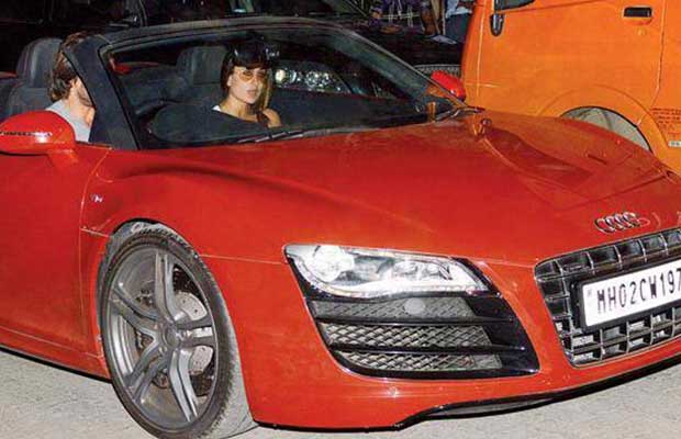 Kareena Kapoor in her car