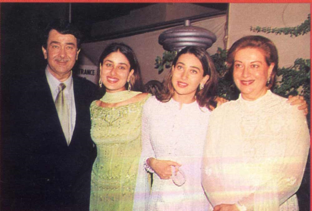 Karisma Kapoor with family