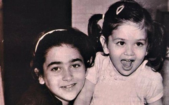 Karisma Kapoor with sister