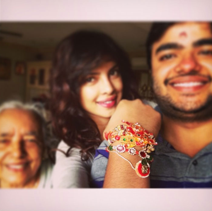 Priyanka Chopra with Siddharth Chopra clicked selfie
