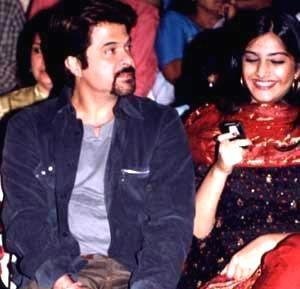 Sonam Kapoor with Anil Kapoor
