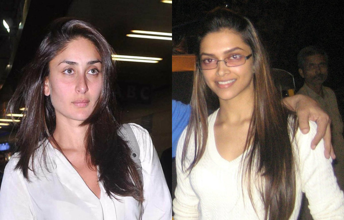 Deepika Padukone and Kareena Kapoor without make up