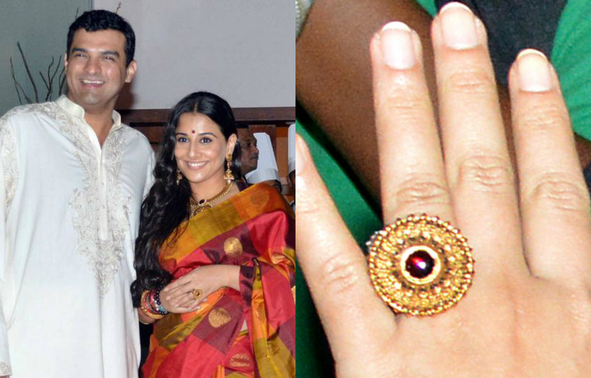 Vidya Balan's engagement ring