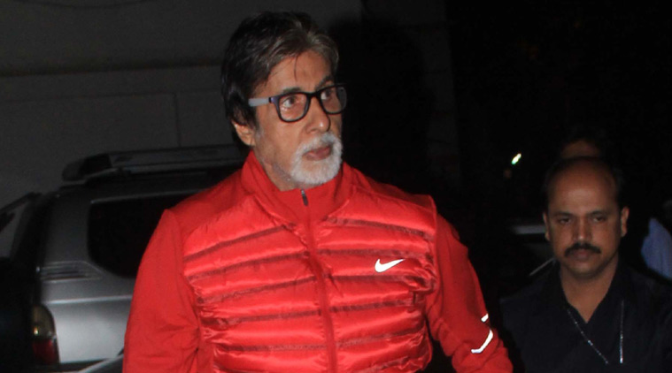 Amitabh Bachchan in red